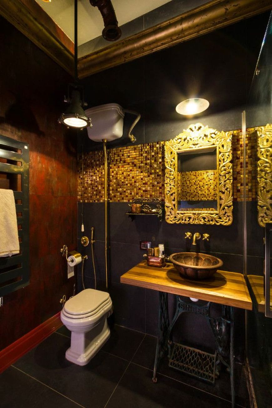 золотая ванная комната